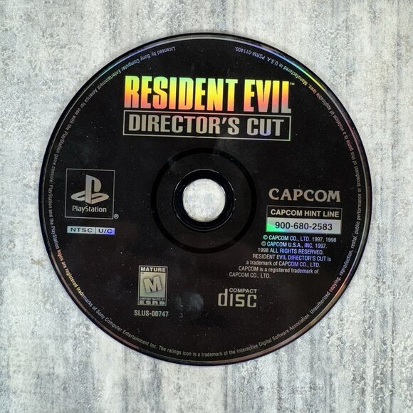 Resident Evil Director's Cut (Sony PlayStation 1, 1997) PS1 Disc Only Tested - Picture 1 of 3